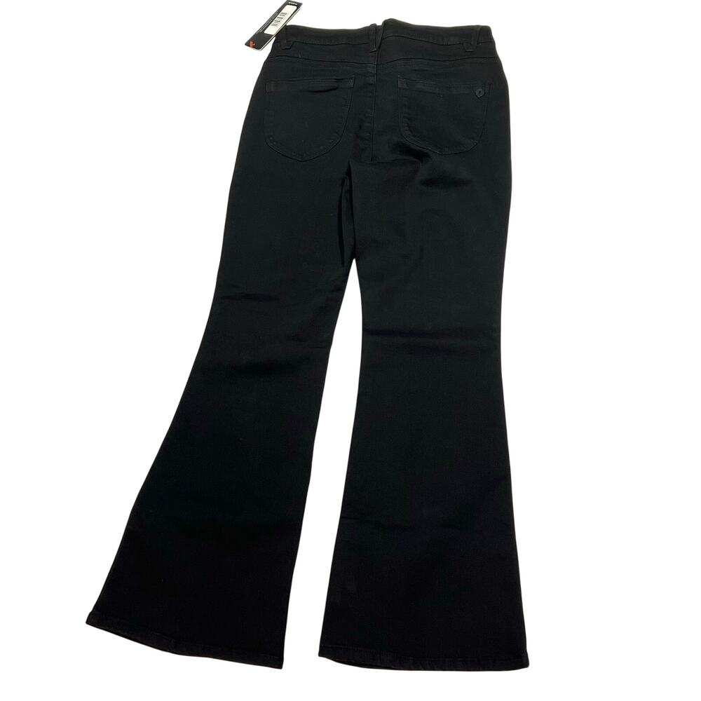 Democracy Ab Solution High Rise Out There Flare Jeans Womens 6P Black NWT - Picture 2 of 12